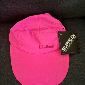 NWT Vintage Men’s L.L. Bean Vibrant Pink Hat large hot pink 90’s 90’s large bill